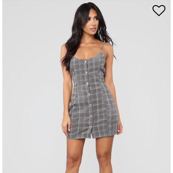 Fashion Nova Dresses & Skirts - Fashion Nova In Session Corduroy Plaid Dress